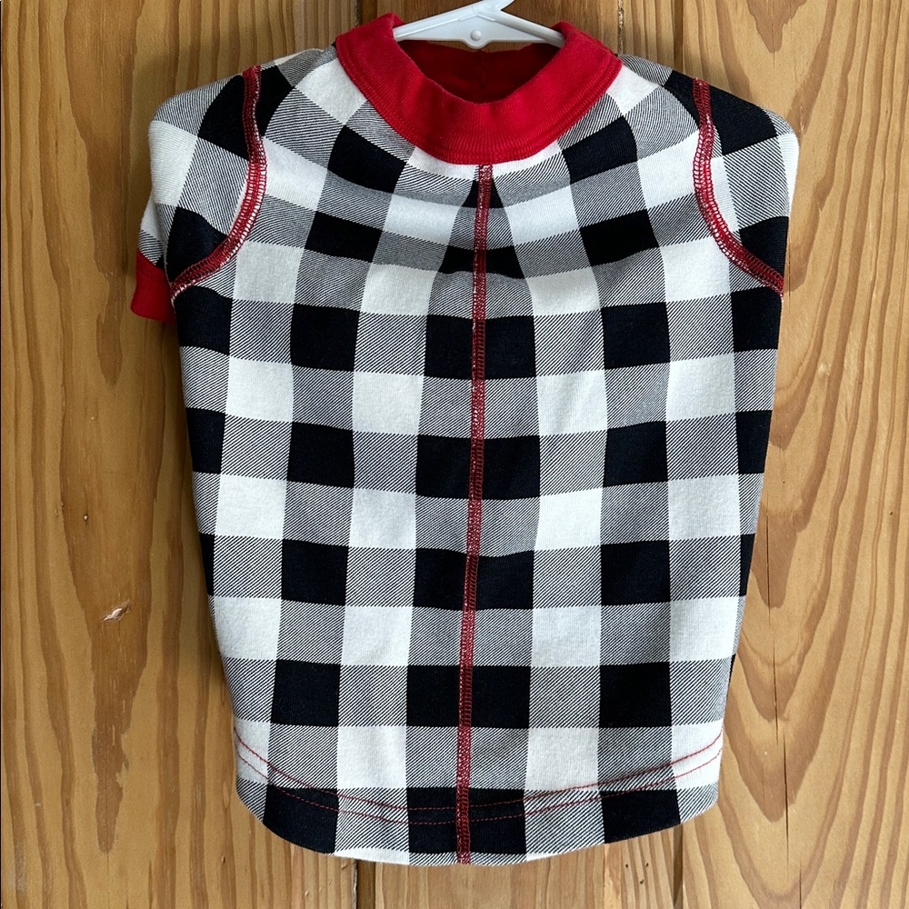 Hanna Andersson Checkered Print Dog Pajama ~ M